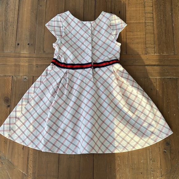 Janie and jack red and navy plaid twirl dress - Picture 6 of 8